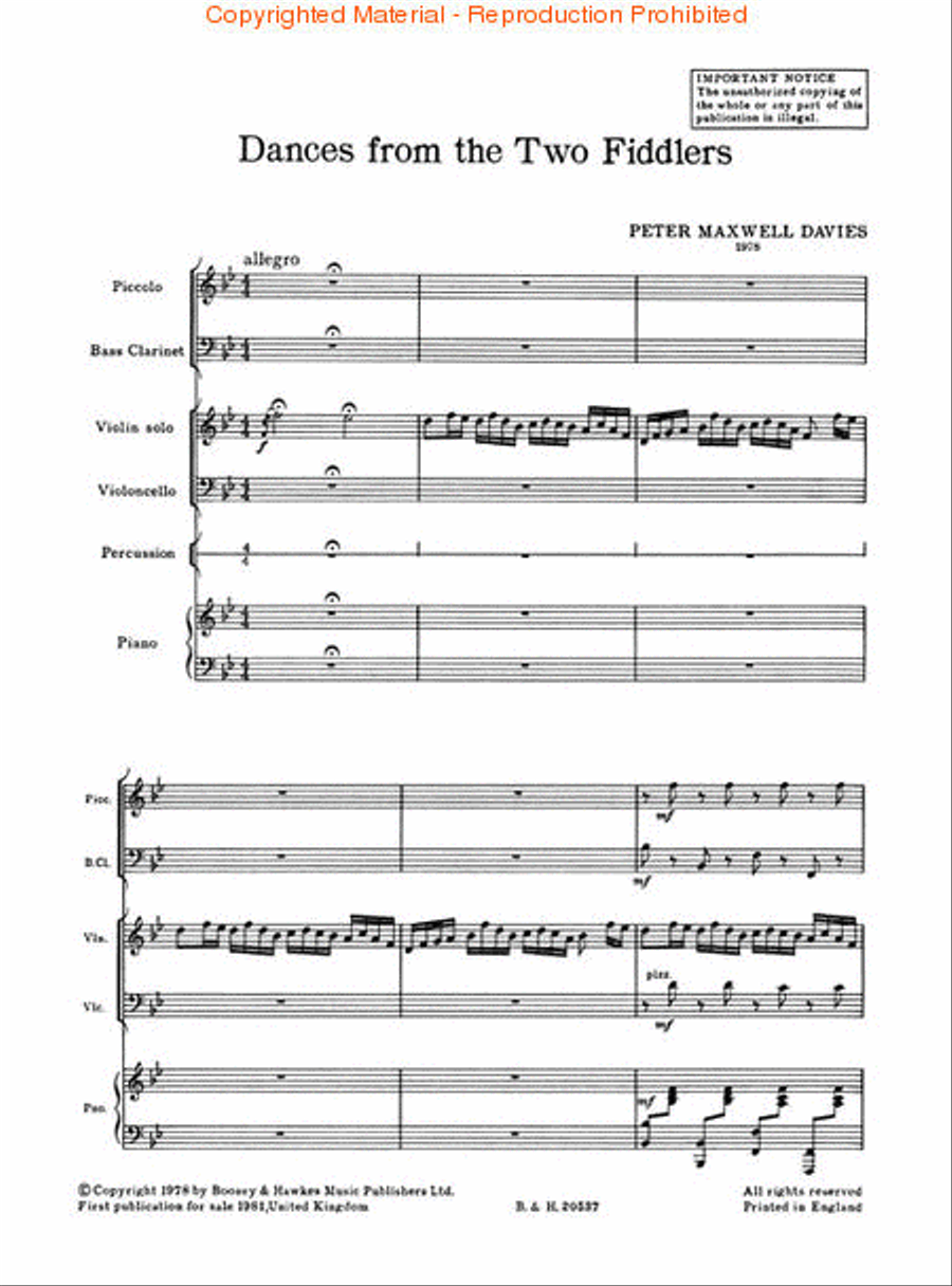 Dances from The Two Fiddlers Piccolo scores gallery preview page 2