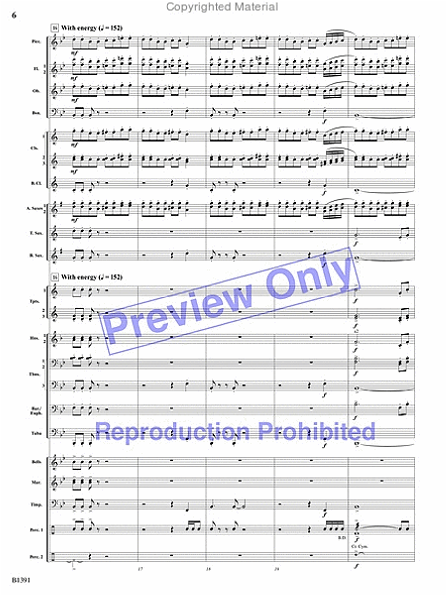 Sunburst Concert Band scores gallery preview page 39
