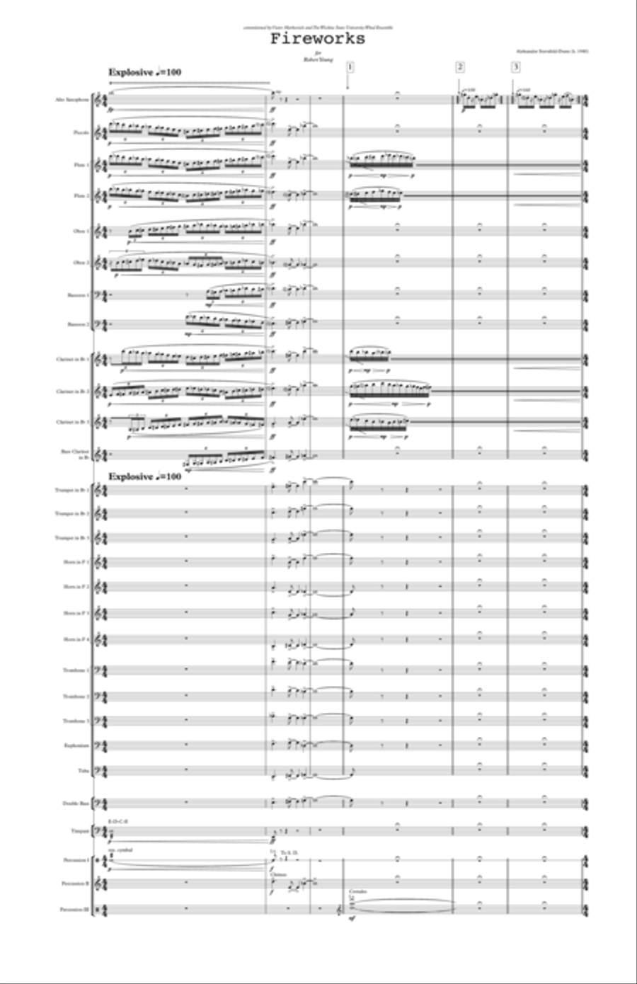 Fireworks Concert Band scores gallery preview page 1