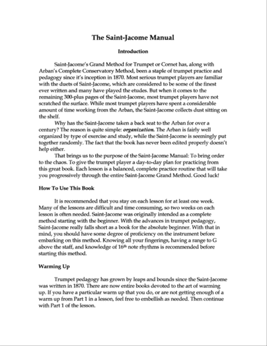 The Saint-Jacome Manual Trumpet Solo scores gallery preview page 4