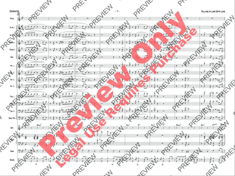 Falling in Love with Love Jazz Ensemble scores gallery preview page 38