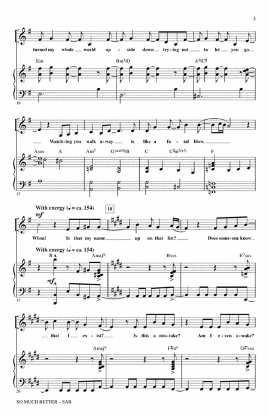 So Much Better (from Legally Blonde) 3-Part scores gallery preview page 3