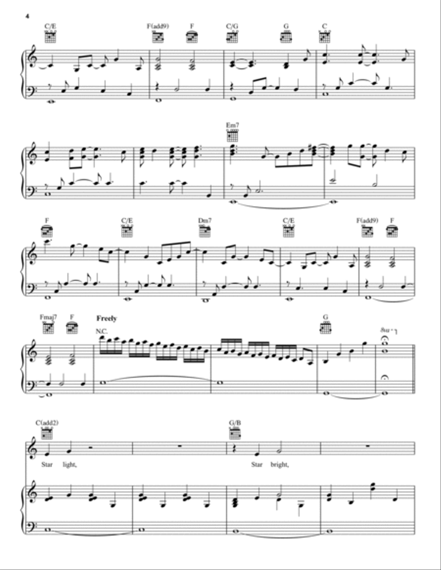 Starbright Piano, Vocal, Guitar scores gallery preview page 4