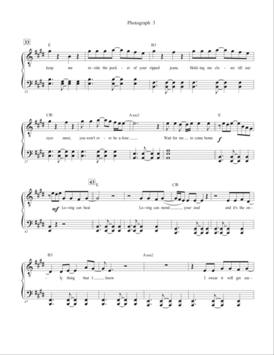 Photograph Piano Solo scores gallery preview page 3