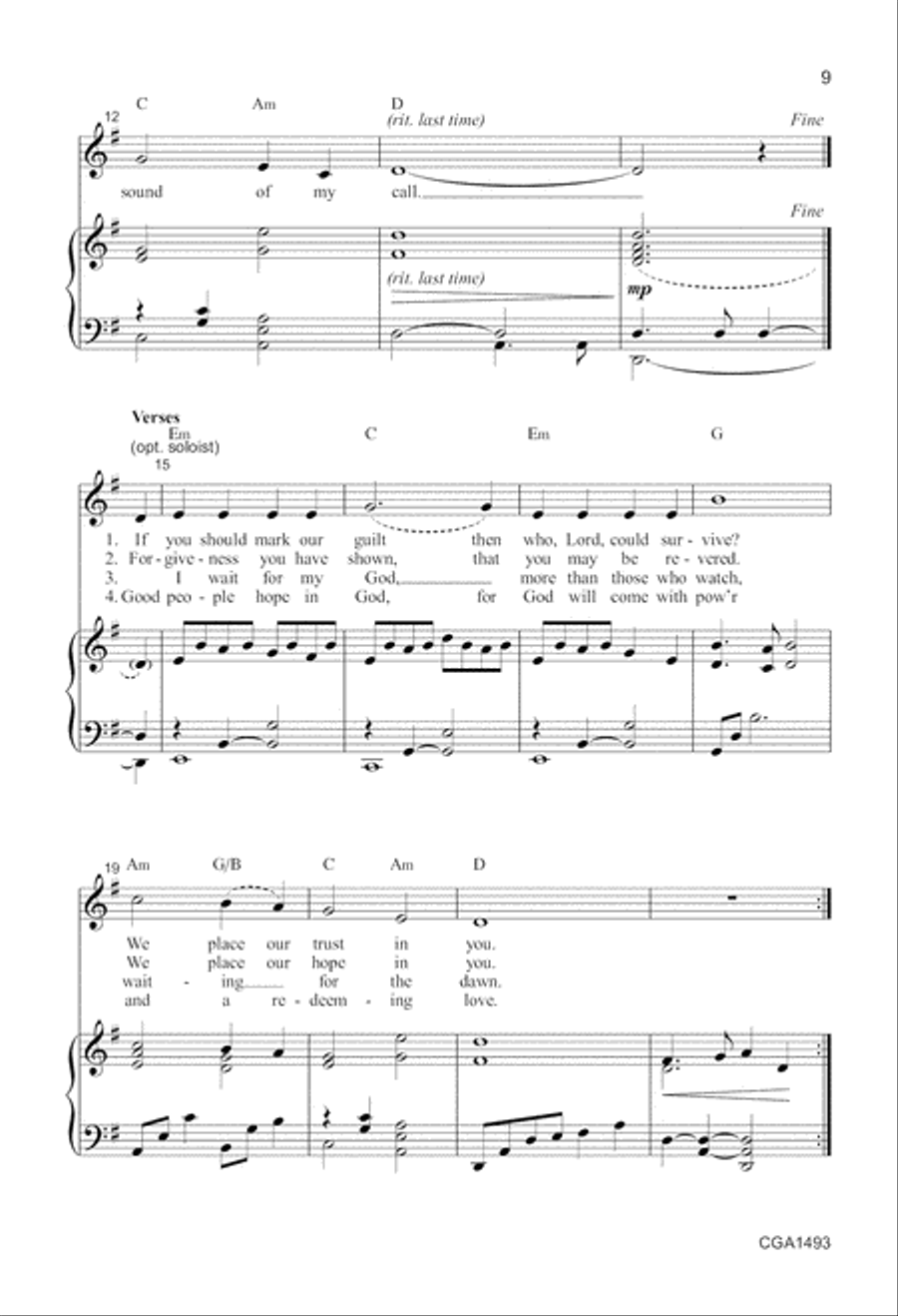 Two Psalm Settings Two Psalm Settings Unison Choir scores gallery preview page 5