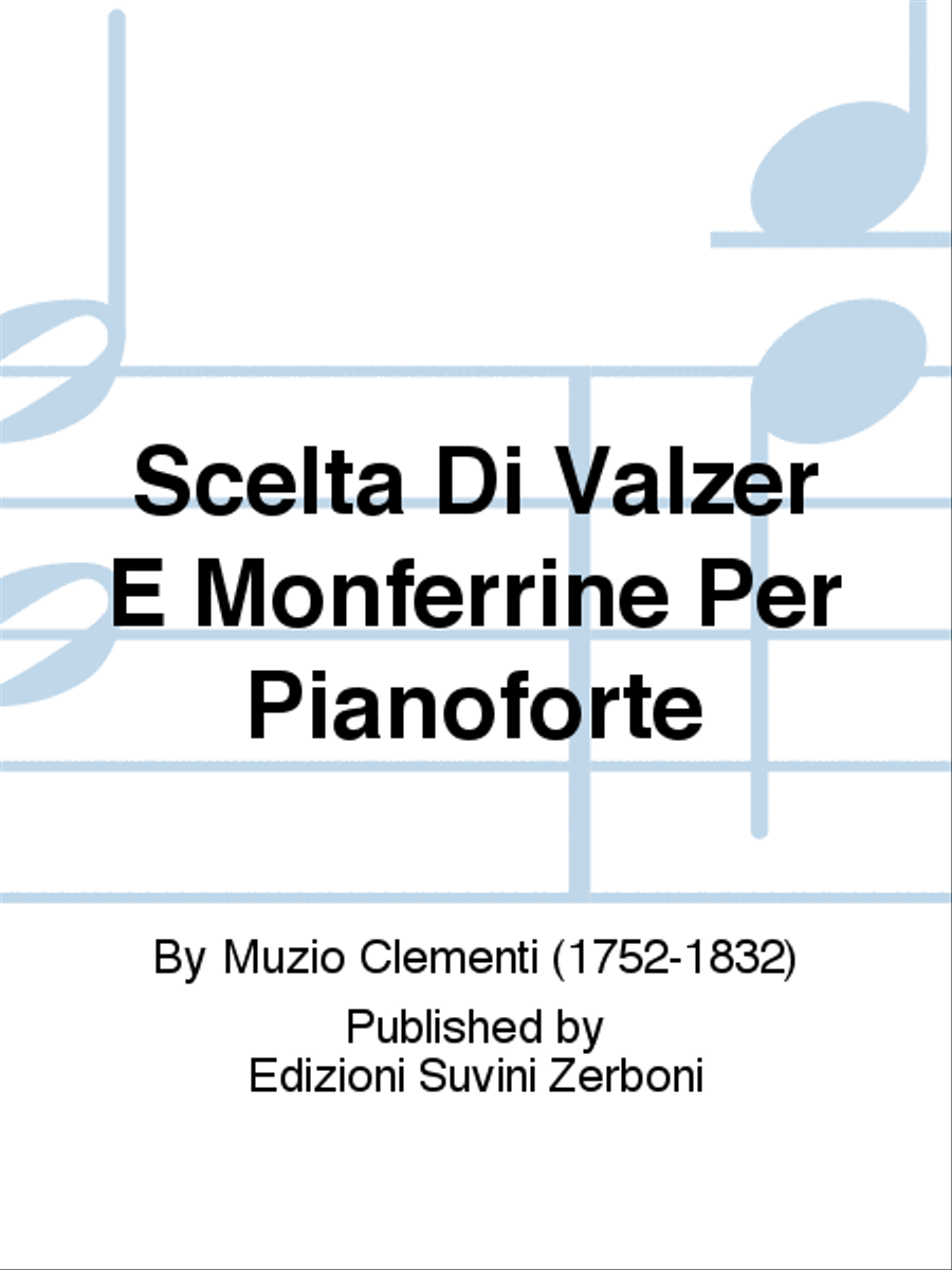 Scelta Di Valzer E Monferrine Per Pianoforte Piano Solo scores gallery preview page 1