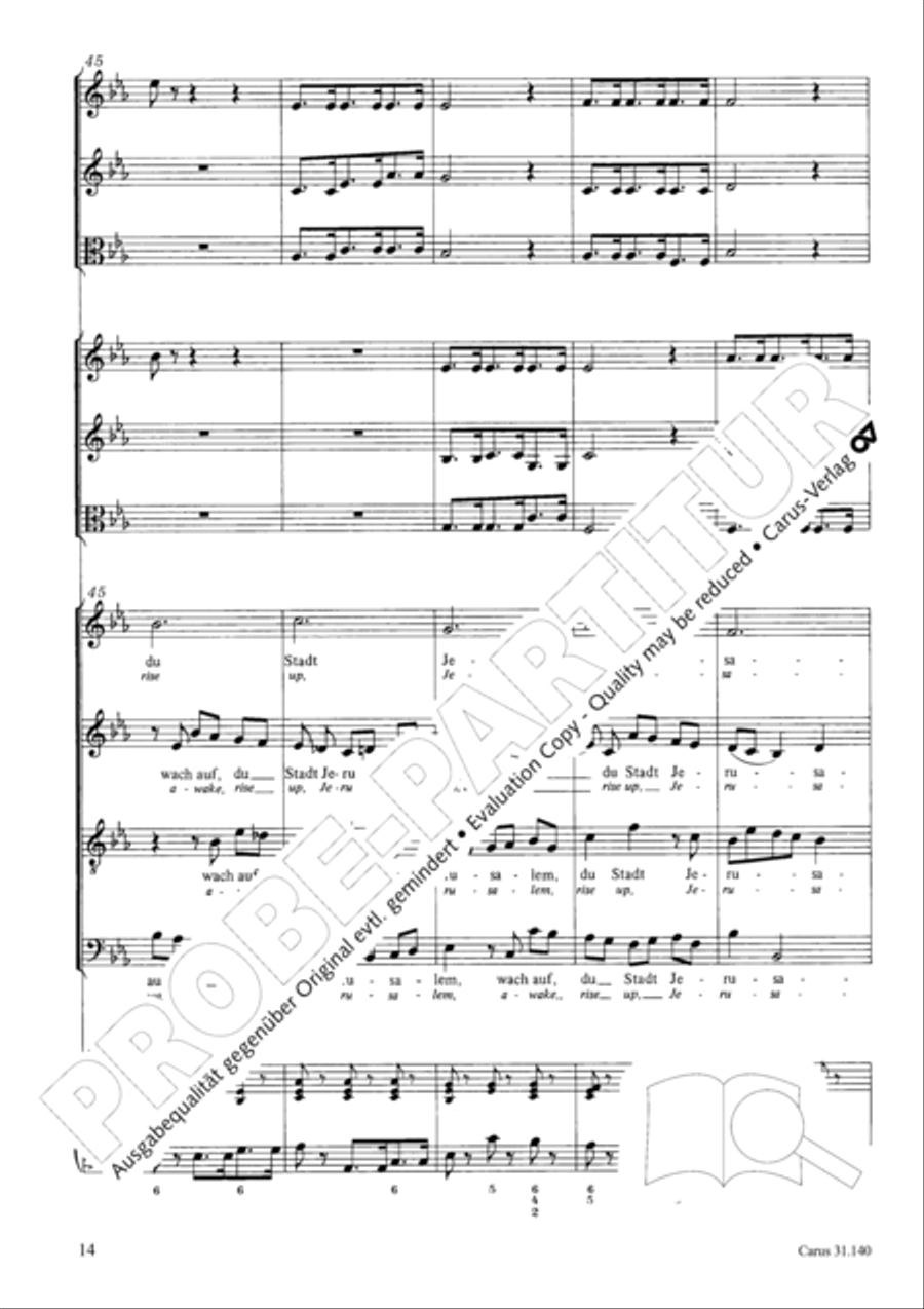 Wake, o wake and hear the voices STB scores gallery preview page 15