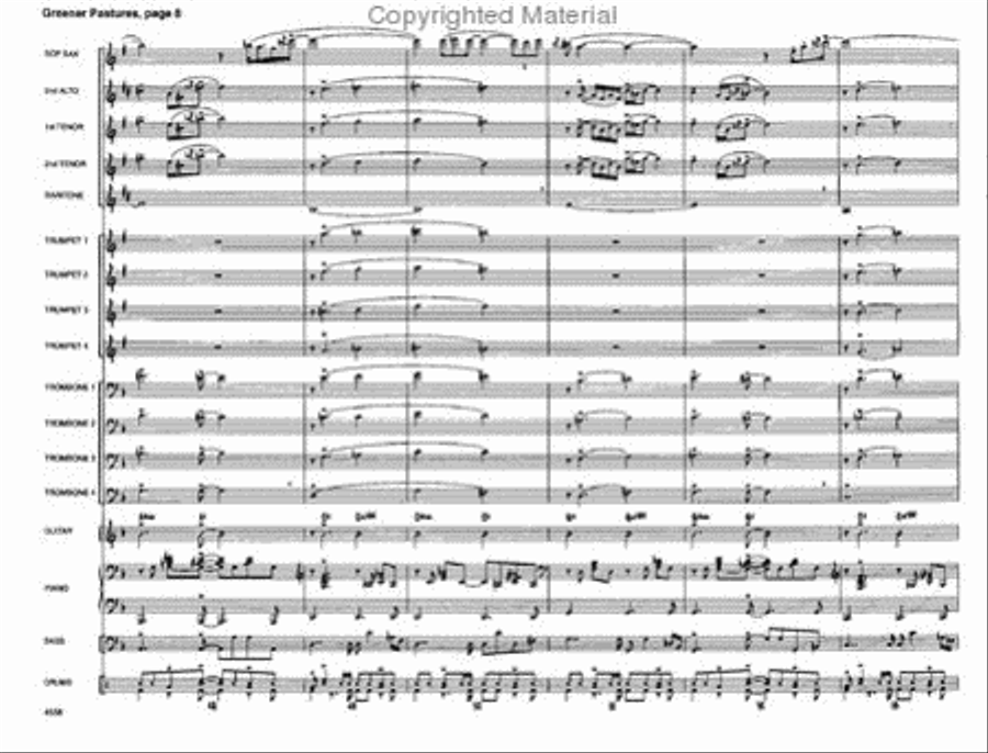 Greener Pastures Greener Pastures Jazz Ensemble scores gallery preview page 9