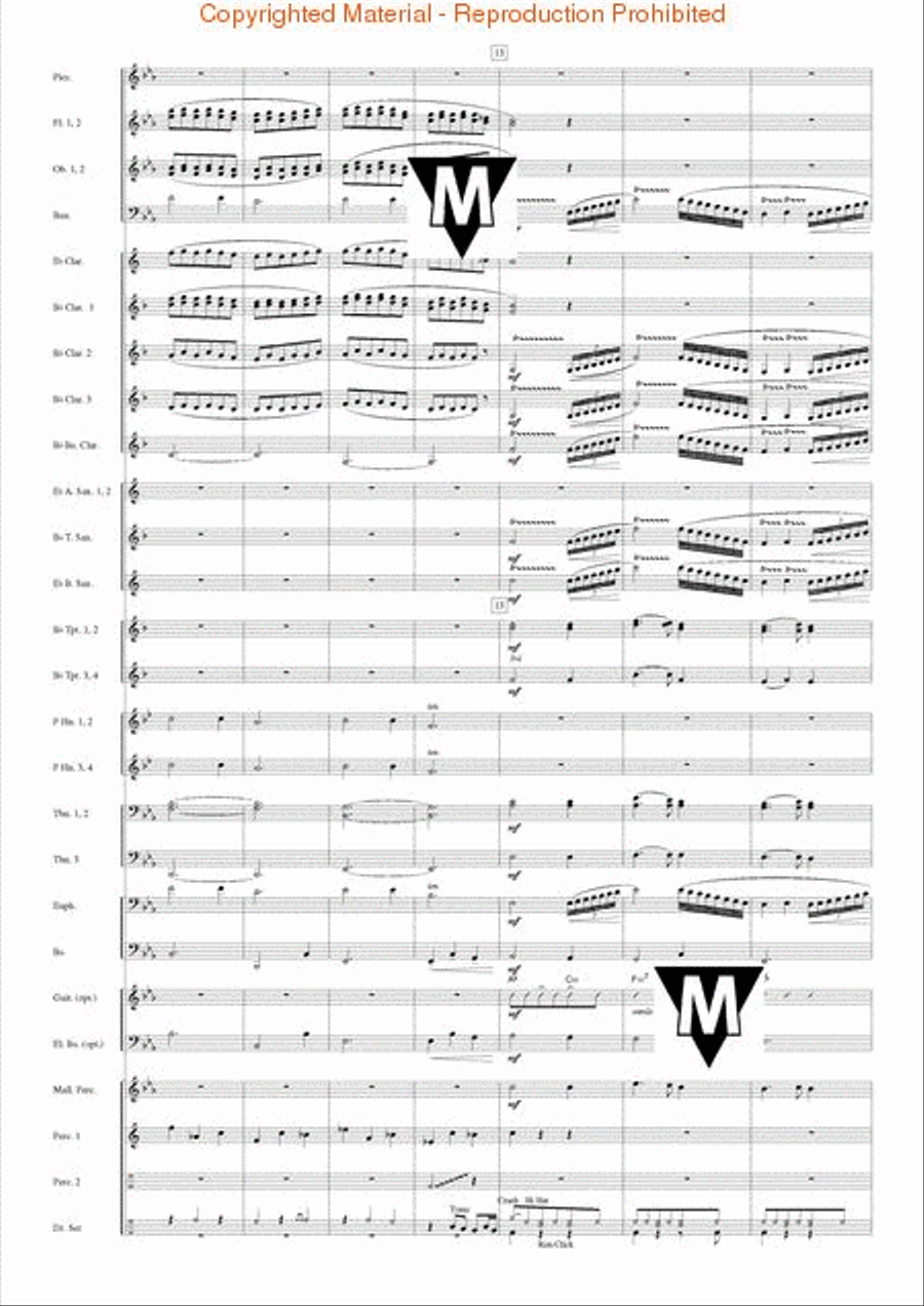Famous German Christmas Songs Concert Band scores gallery preview page 3