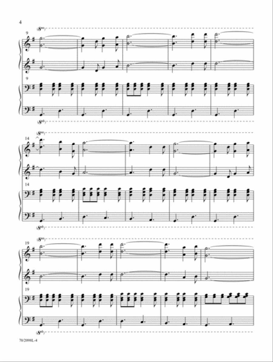 Heavenly Joy! Piano Duet scores gallery preview page 4