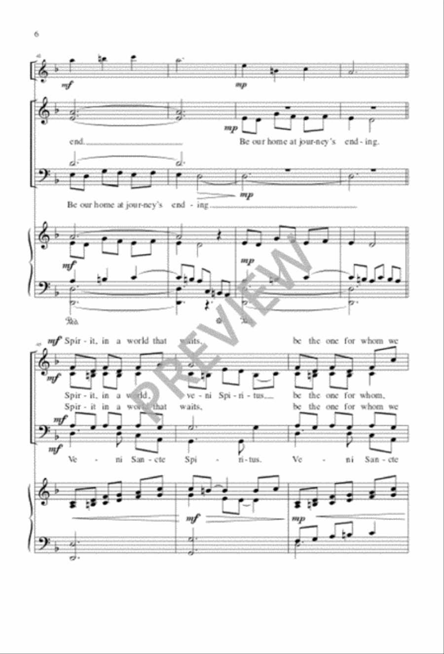 Spirit of the Living God Spirit of the Living God 4-Part scores gallery preview page 6
