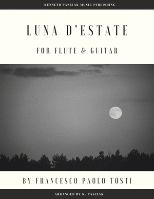 Book cover for Luna d'estate (for Flute or Violin and Guitar)