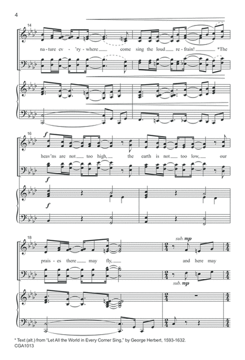 Sing a Festive Song! - Choral Score image number null