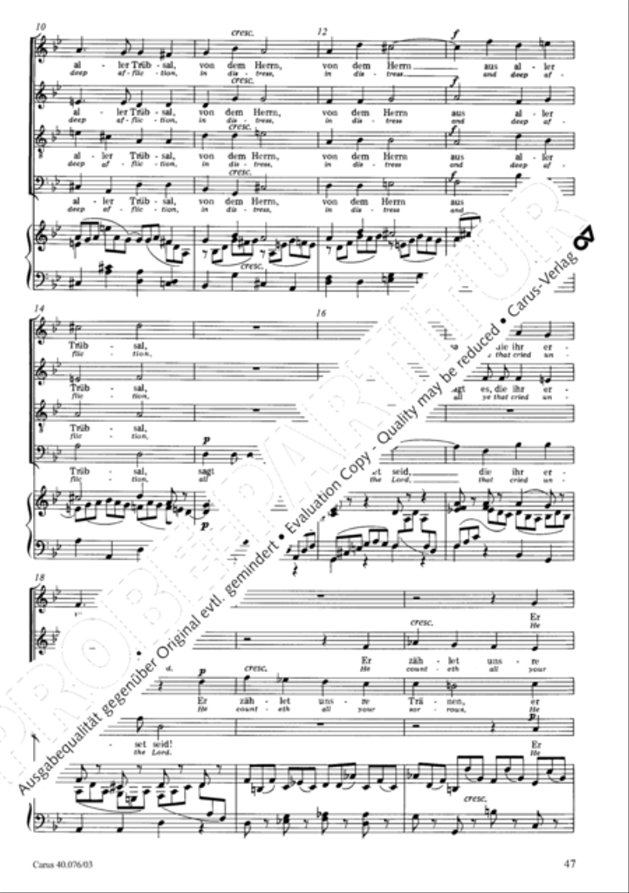 Hymn of Praise, MWV A 18 SSAATB scores gallery preview page 48