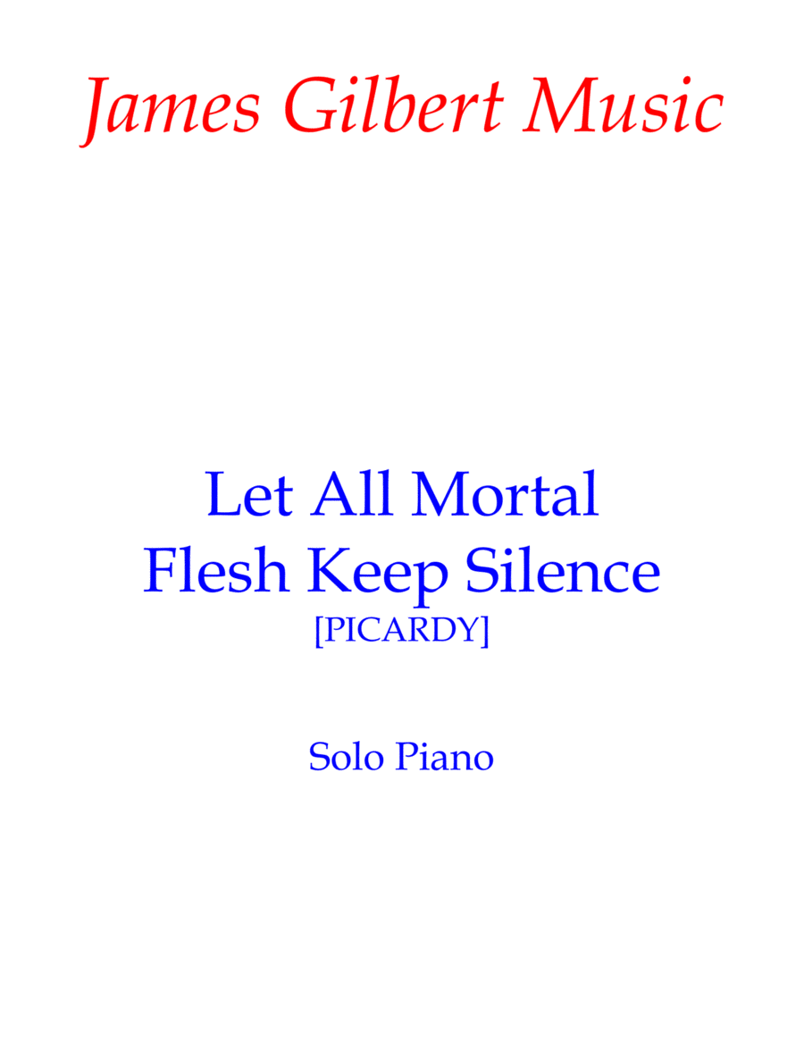 Let All Mortal Flesh Keep Silence Piano Solo scores gallery preview page 1