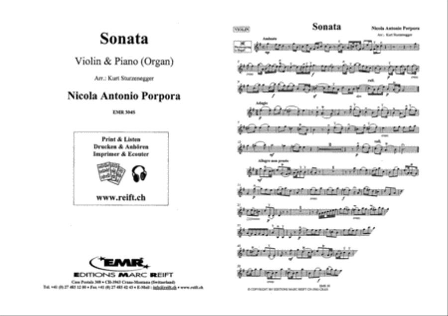 Sonata Sonata Violin Solo scores gallery preview page 2