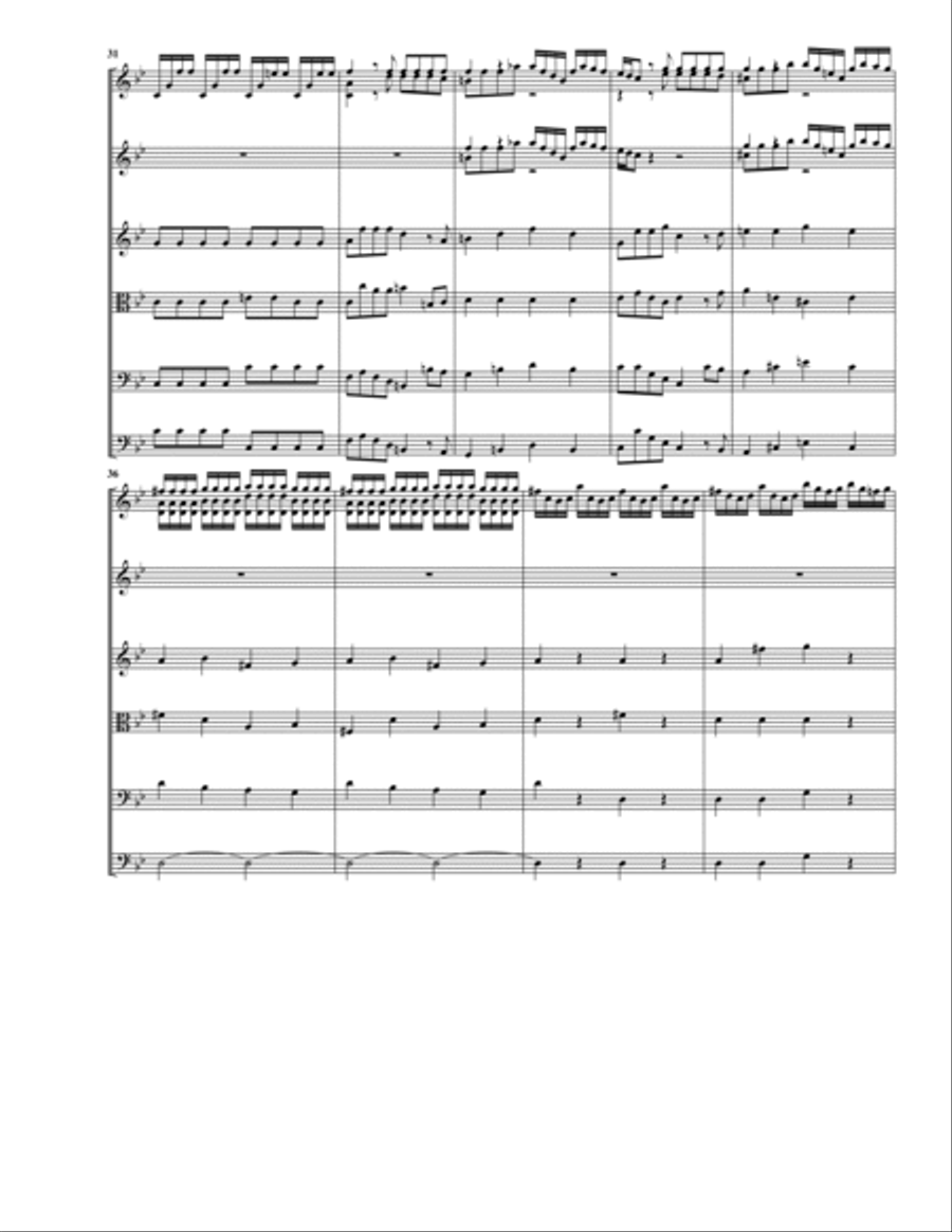 Concerto for violin and string orchestra, Op.7, no.10 in B flat major (Original version - score and Chamber Orchestra scores gallery preview page 5