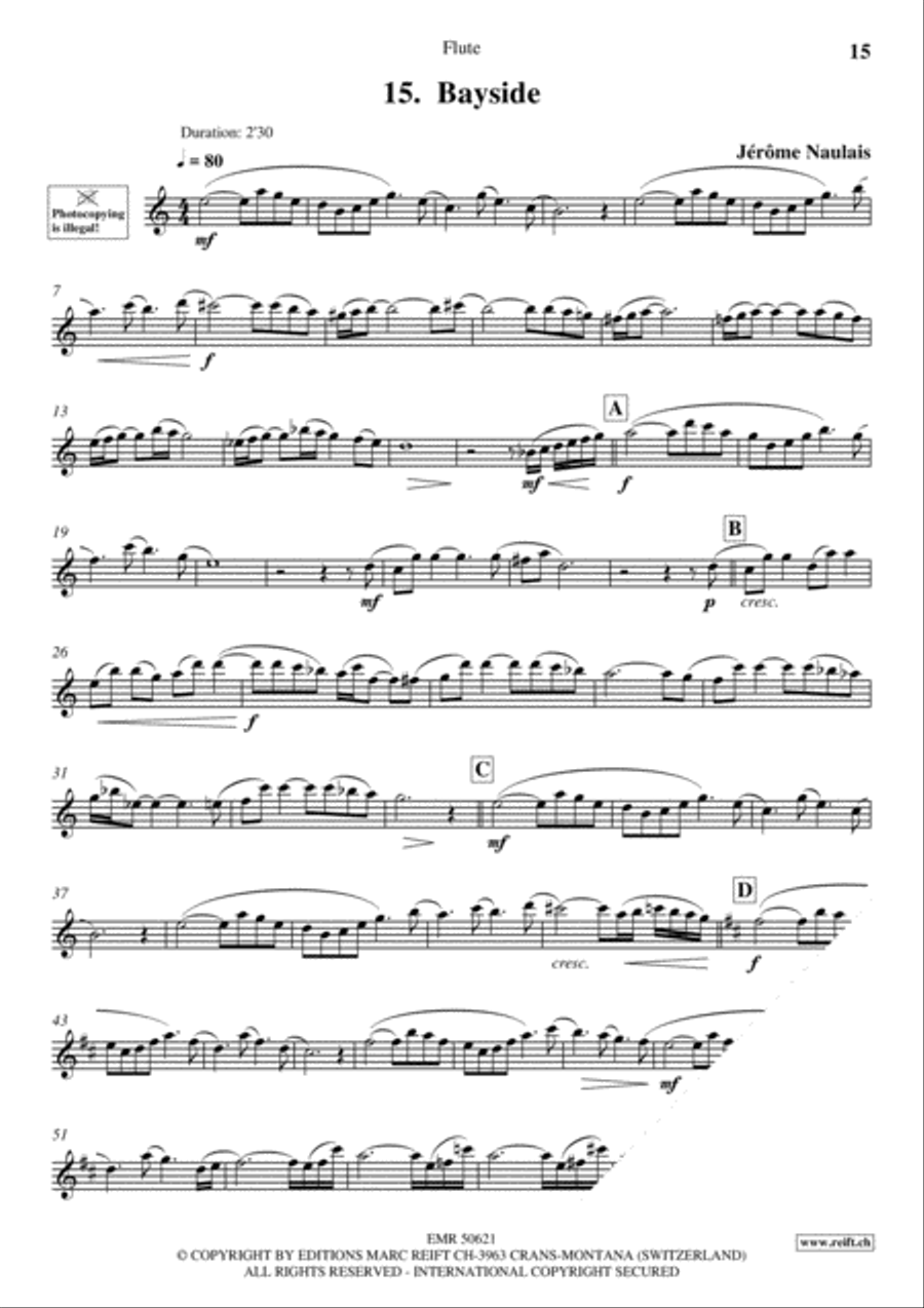 20 Slow Melodies Volume 2 Flute Solo scores gallery preview page 17