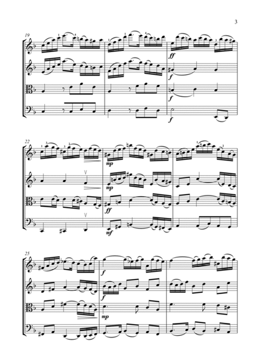 Prelude in D minor (from Suite No 2 for Solo Cello) (BWV 1008) - arranged for String Quartet image number null
