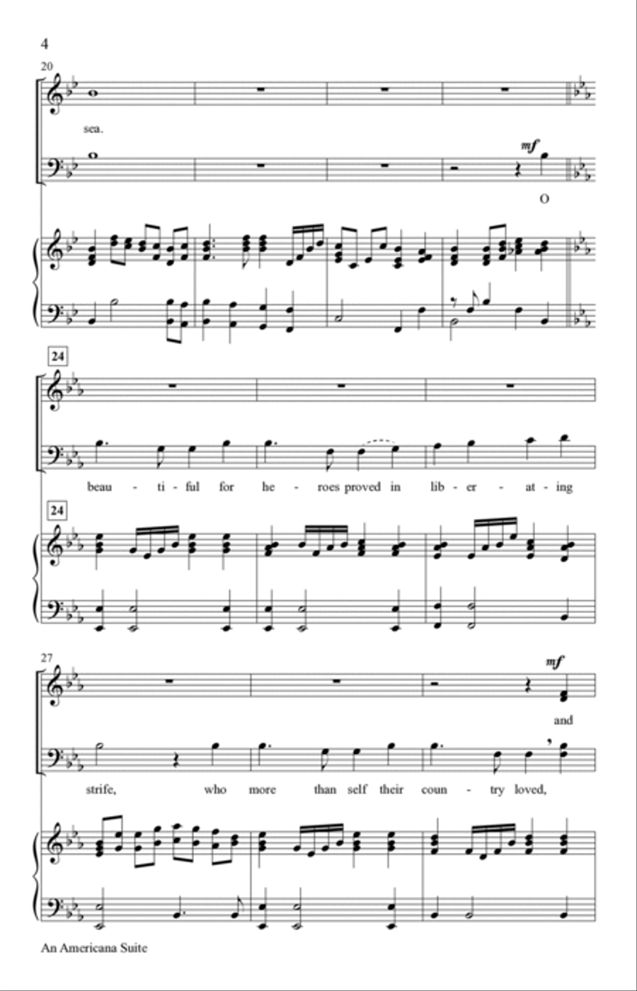 An Americana Suite (Digital) 4-Part scores gallery preview page 4