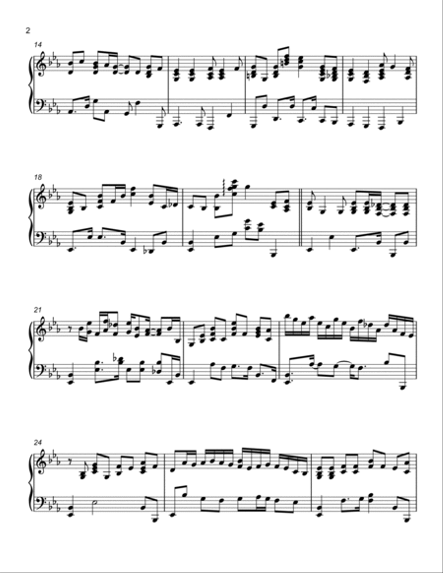 Do You Hear What I Hear Piano Solo scores gallery preview page 2
