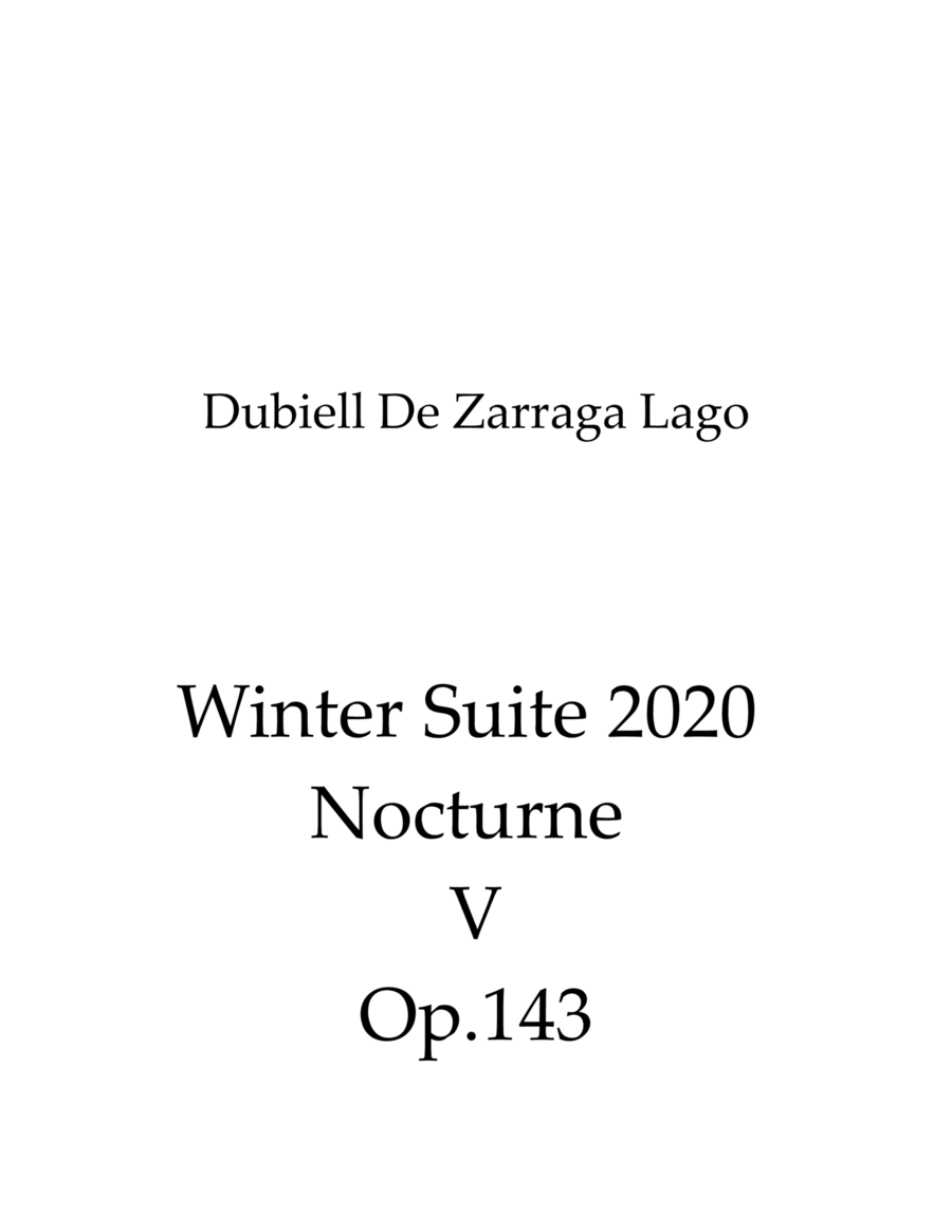 Winter Suite 2020 Prelude Op.143