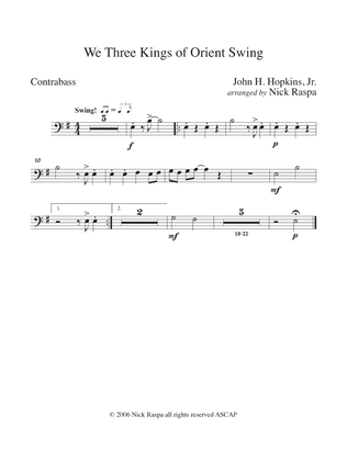 We Three Kings of Orient Swing (String Orchestra) Contrabass part