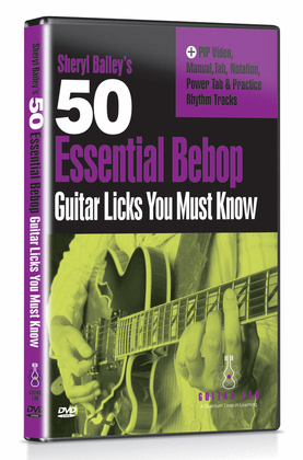 Book cover for 50 Essential Bebop Licks You Must Know DVD
