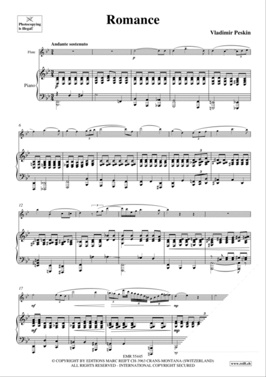 Romance Flute Solo scores gallery preview page 3