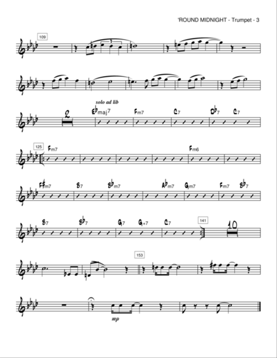 Round Midnight Round Midnight Small Ensemble scores gallery preview page 4