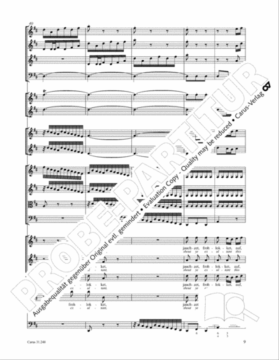 Christmas oratorio (Weihnachtsoratorium, Teile I-III) 4-Part scores gallery preview page 19