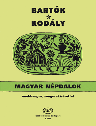 Book cover for Ungarische Volkslieder mit ungarischem Text für