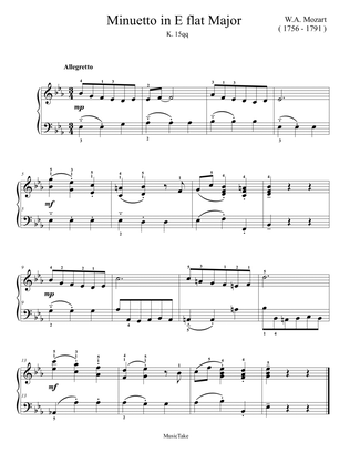 Mozart Minuetto in E flat Major