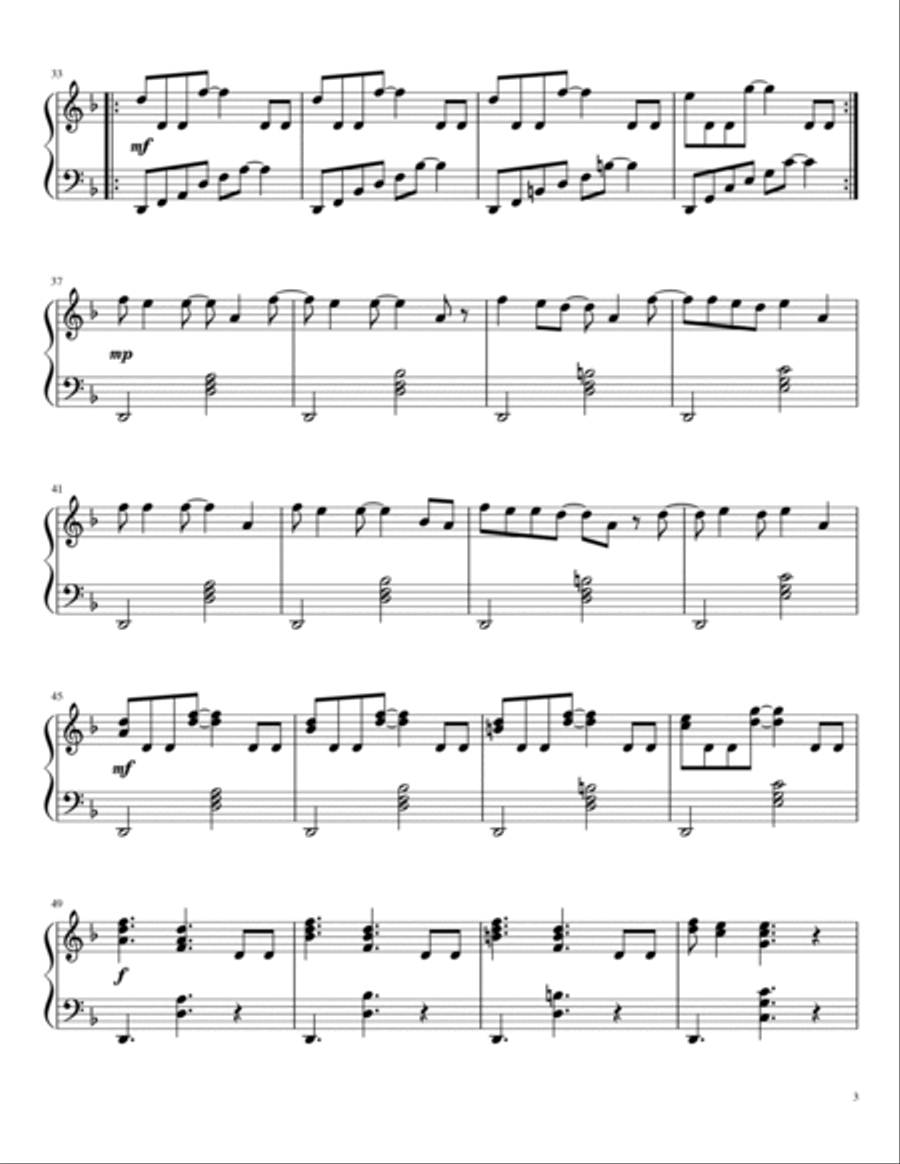 Hangar 18 Piano Solo scores gallery preview page 3
