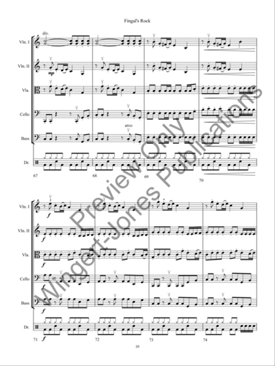 Fingal's Rock Fingal's Rock String Orchestra scores gallery preview page 13