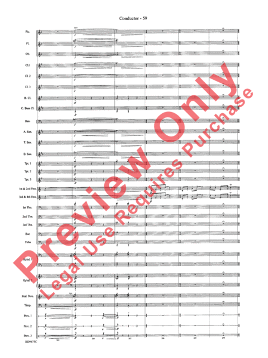 Twelve Seconds to the Moon Concert Band scores gallery preview page 62
