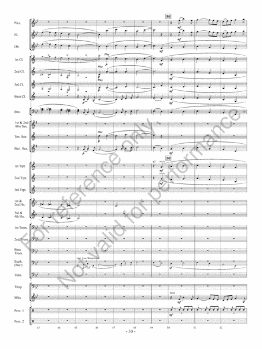 Yorkshire Folk Song Suite Concert Band scores gallery preview page 31