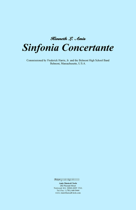 Sinfonia Concertante - CONDUCTOR'S SCORE ONLY