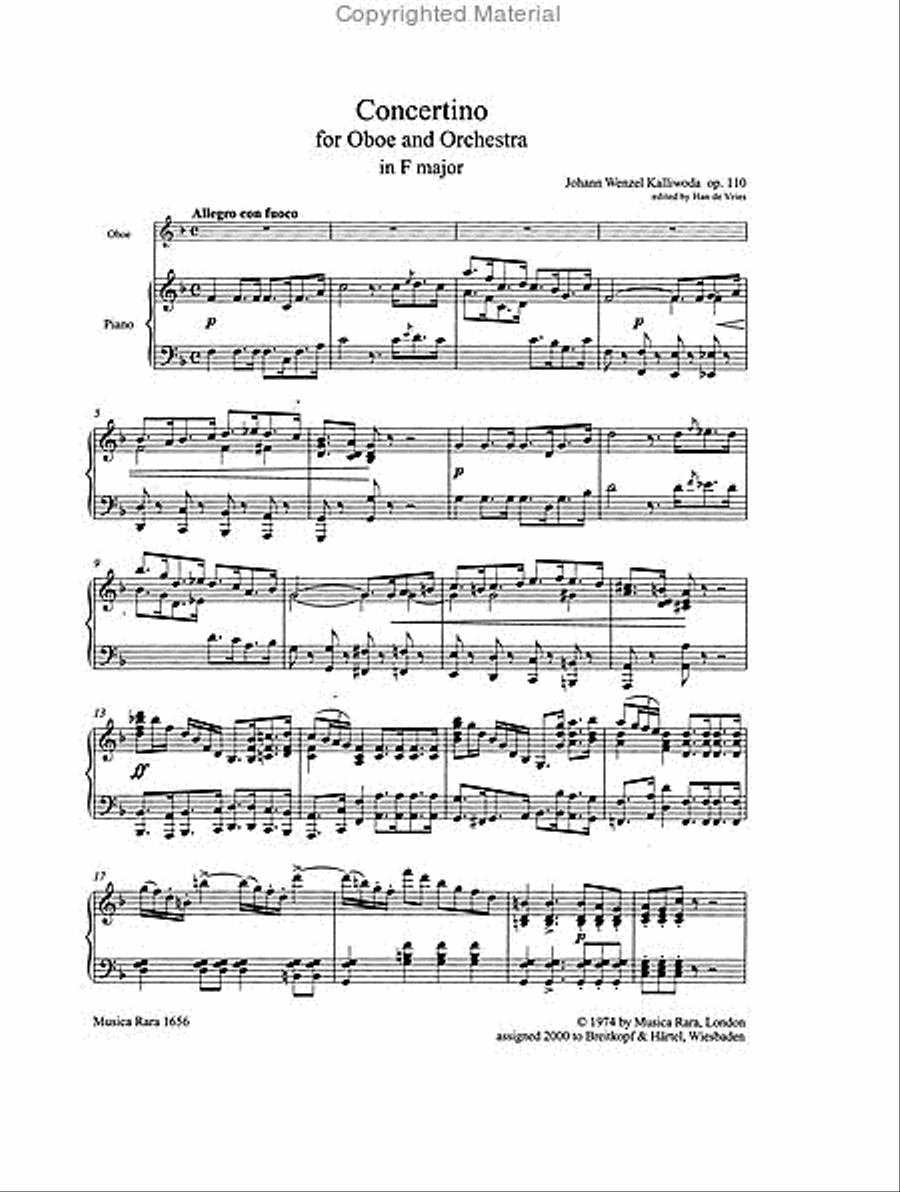 Concertino in F major Op. 110 Piano scores gallery preview page 2