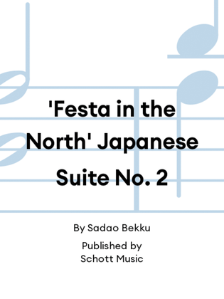 Book cover for 'Festa in the North' Japanese Suite No. 2