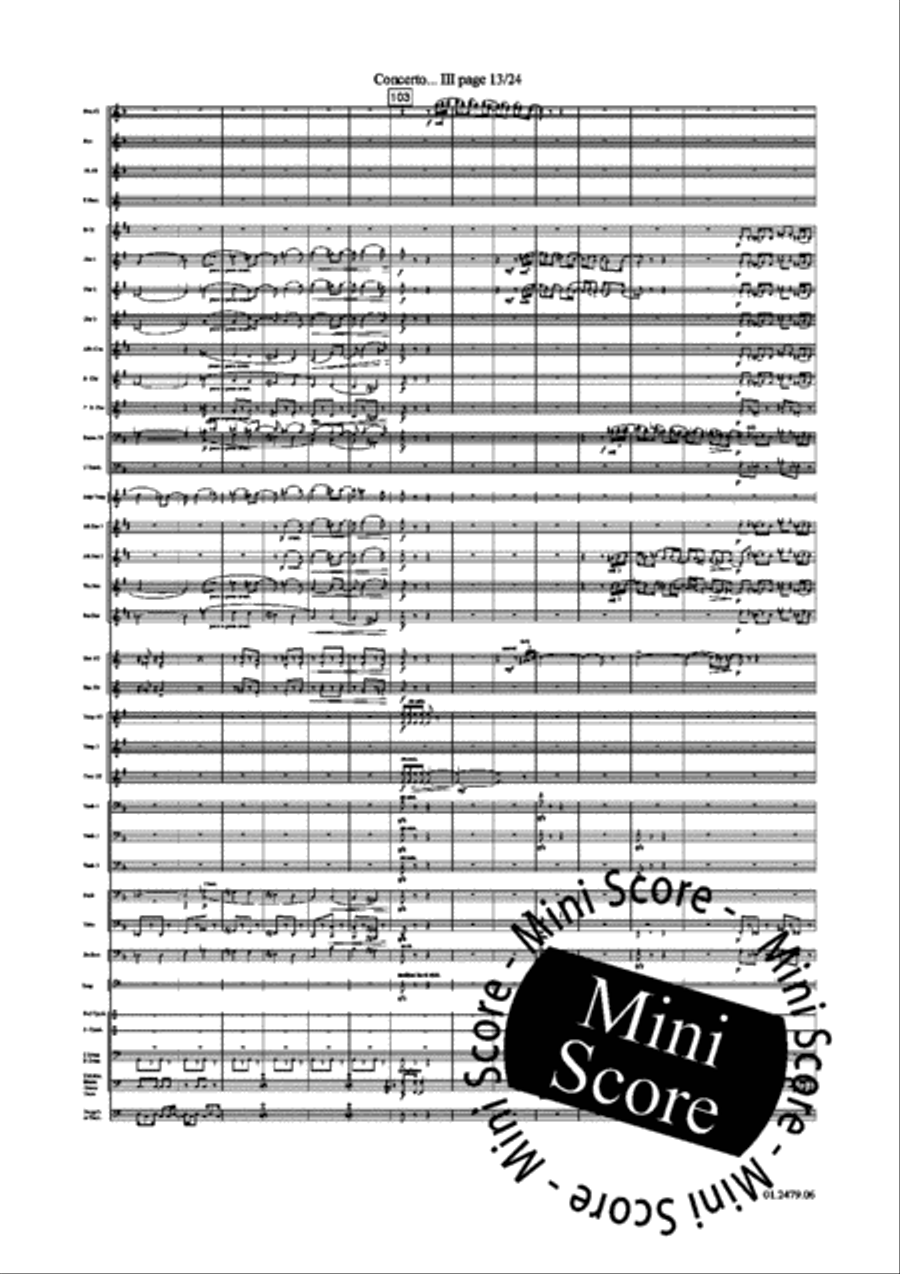 Concerto for Trumpet part 4 and 5 Concert Band scores gallery preview page 17