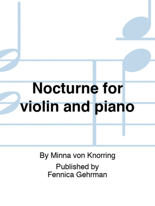 Nocturne for violin and piano