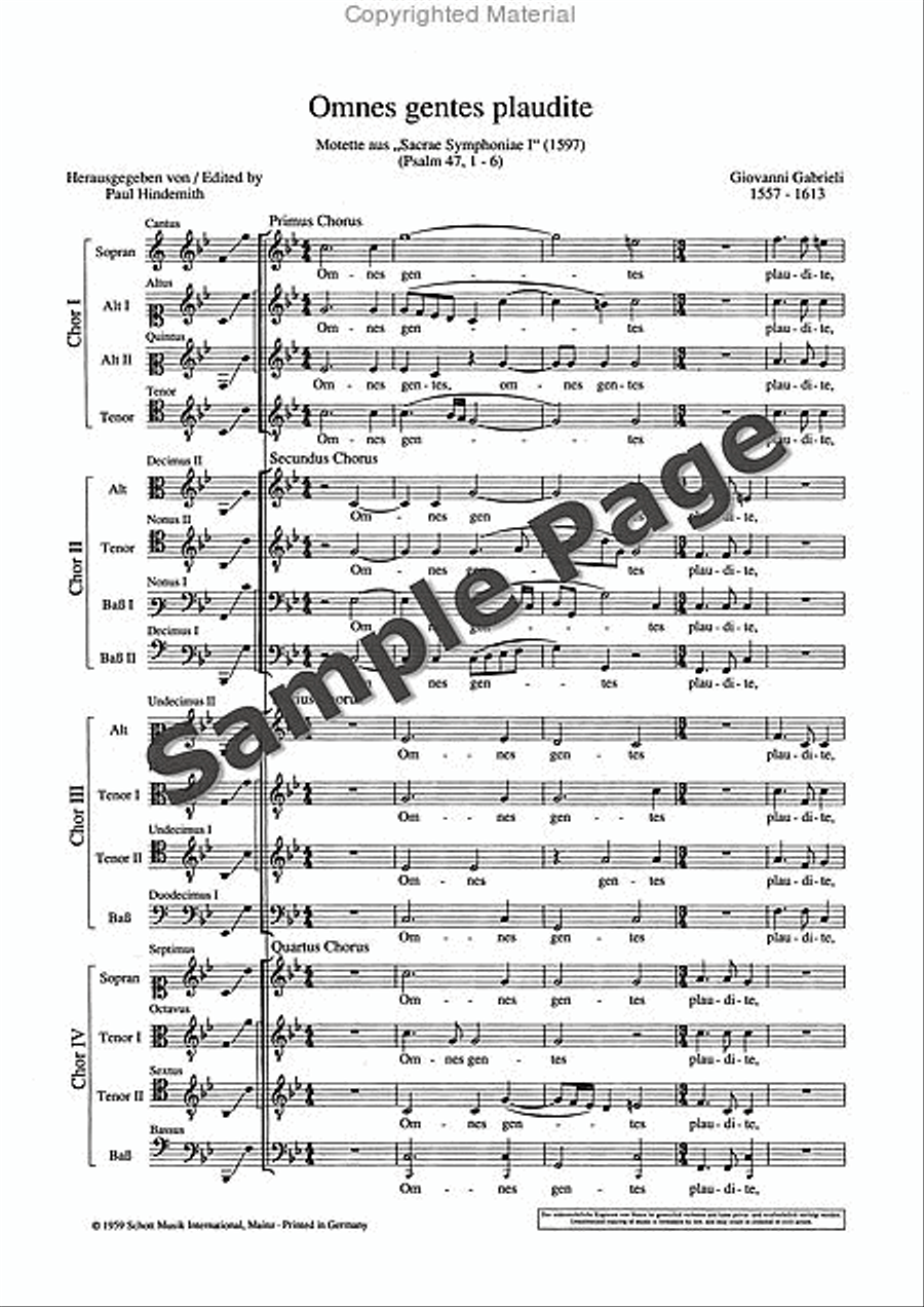 Omnes gentes plaudite Omnes gentes plaudite Mixed Choir scores gallery preview page 6