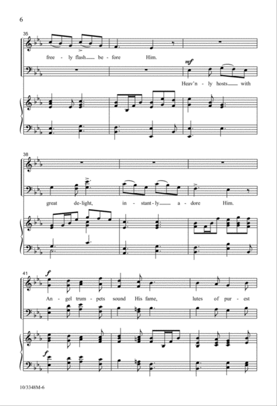 The Emerald Gates SSATB scores gallery preview page 6