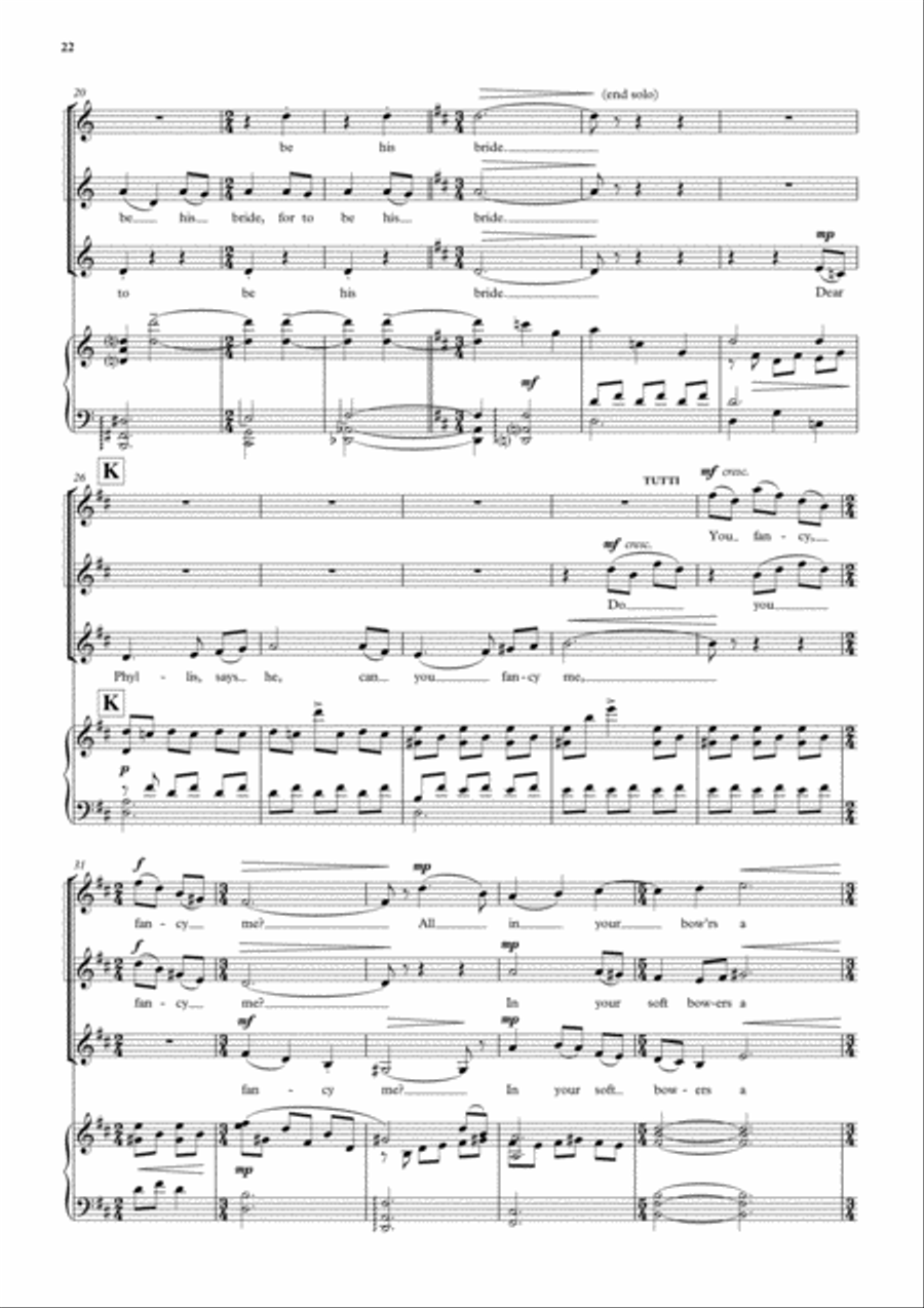 A Fancy of Folksongs 4-Part scores gallery preview page 16