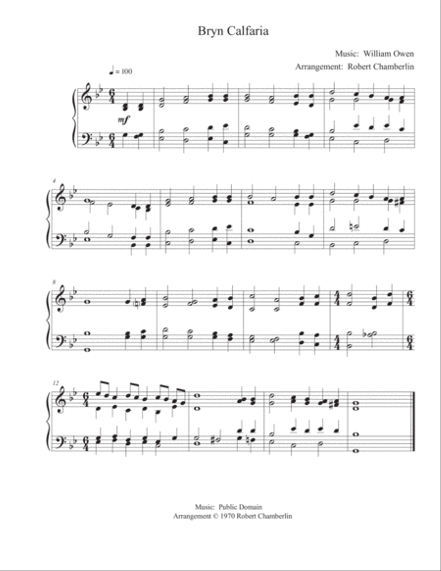 Alternate Harmonizations of 9 Hymn Tunes Piano Solo scores gallery preview page 3