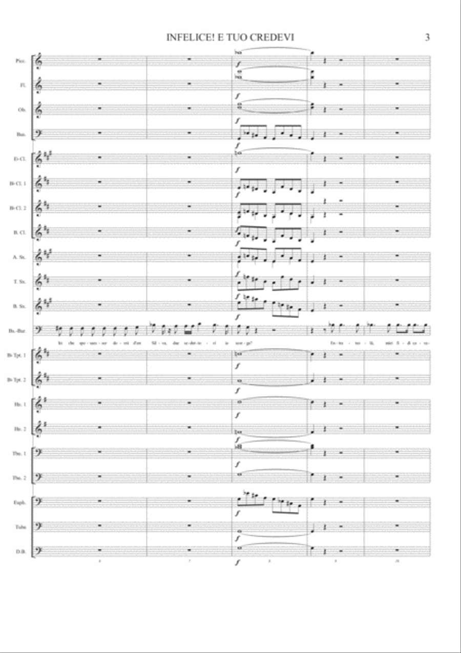 Infelice! e tuo credevi Infelice! e tuo credevi Concert Band scores gallery preview page 6