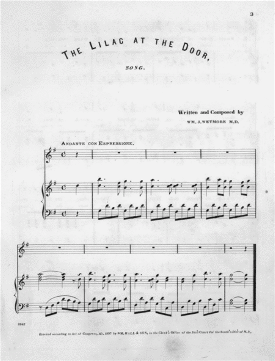 The Lilac at the Door Voice scores gallery preview page 2