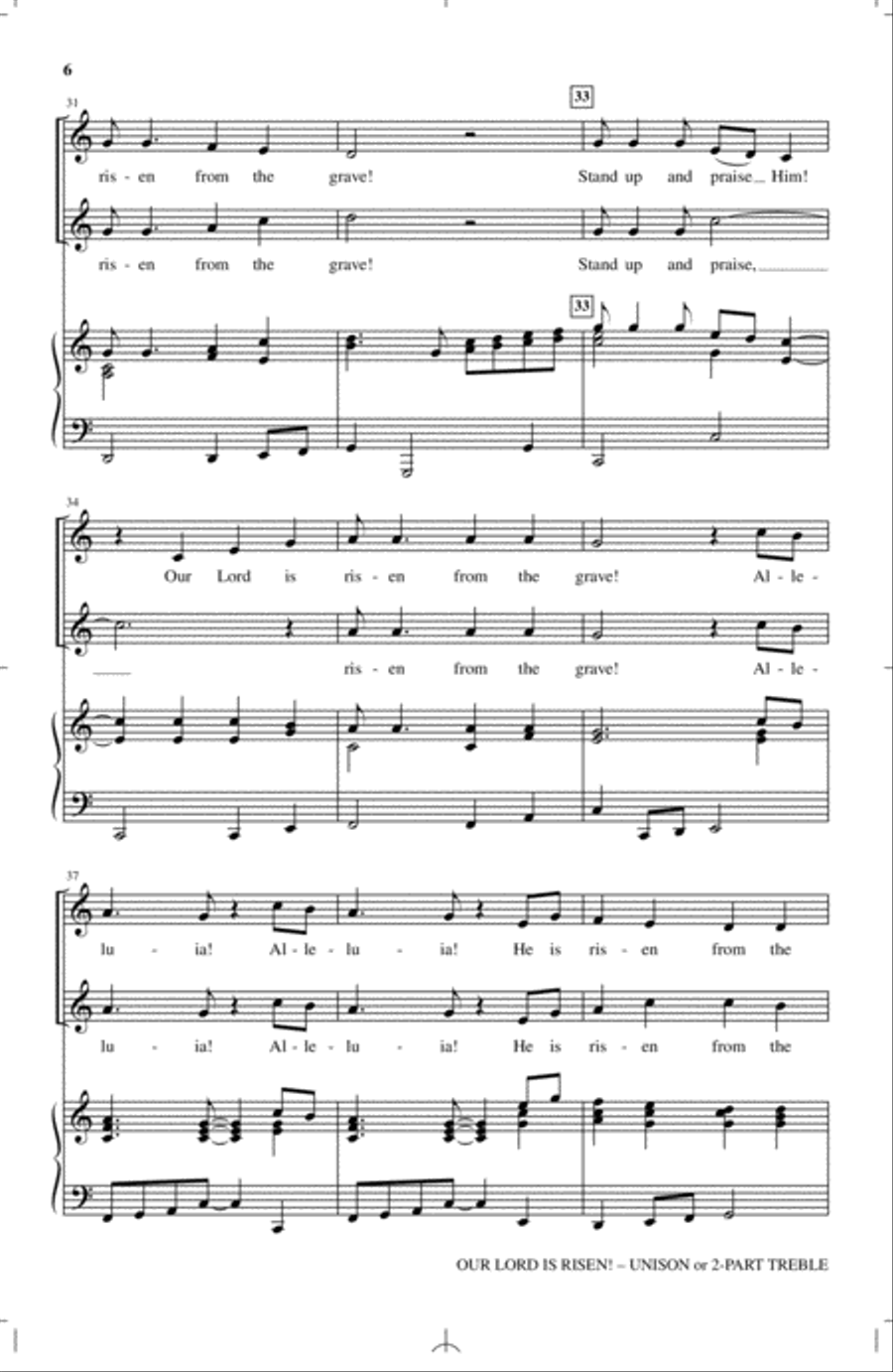 Our Lord Is Risen Children's Choir scores gallery preview page 4