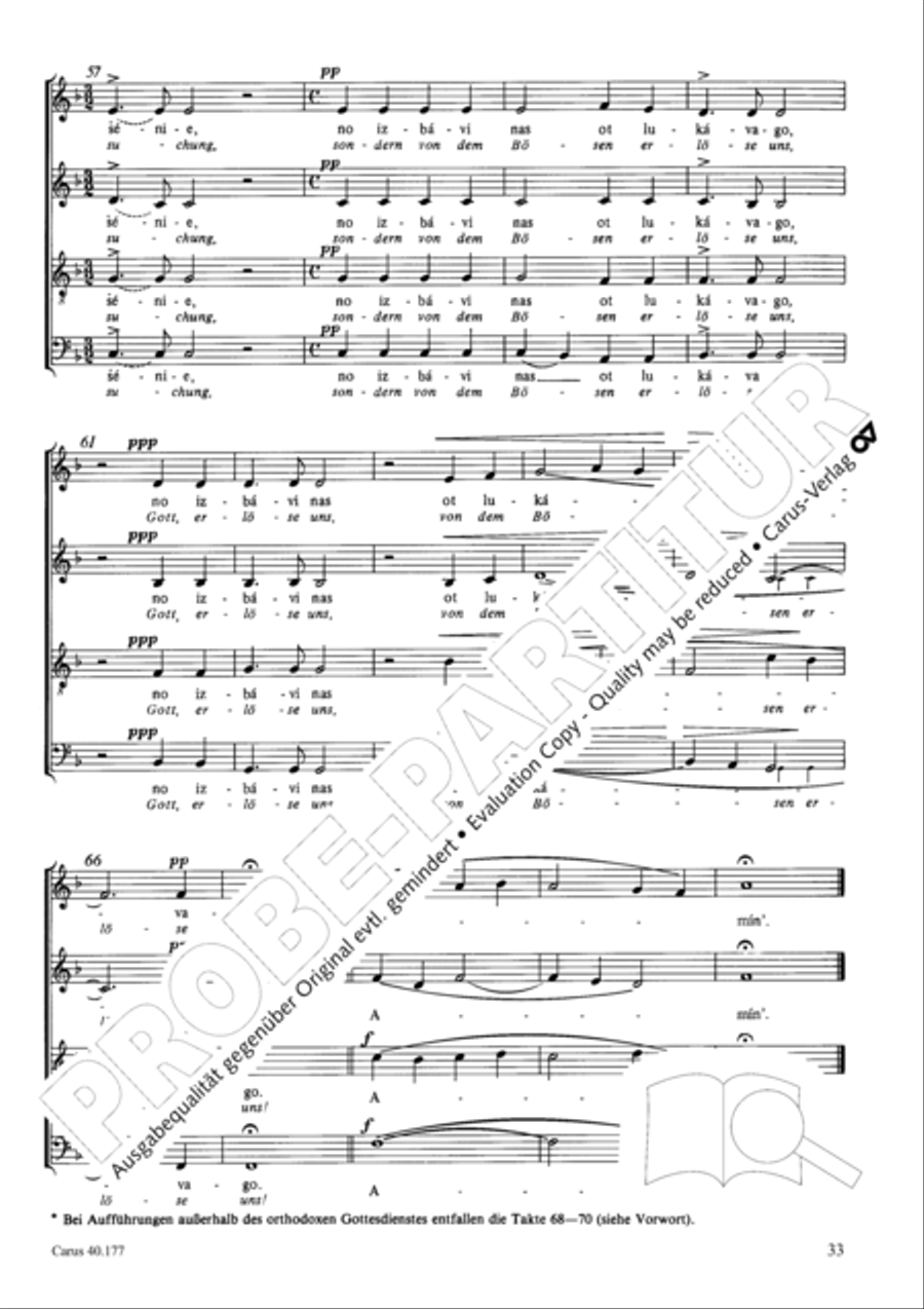 Neun liturgische Chore Collection / Songbook scores gallery preview page 34